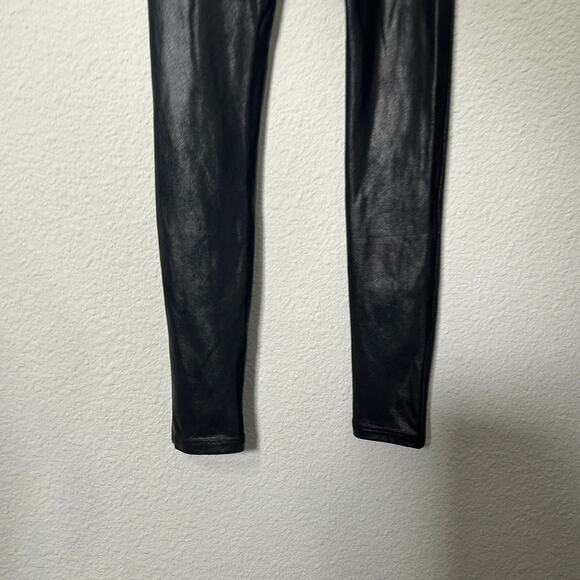 Spanx Women's Faux Leather Leggings Black Shaping Contour Waistband Size XS - Picture 16 of 16